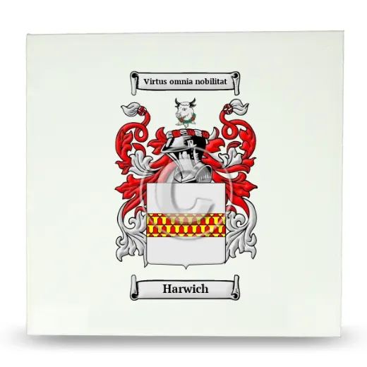 Harwich Large Ceramic Tile with Coat of Arms