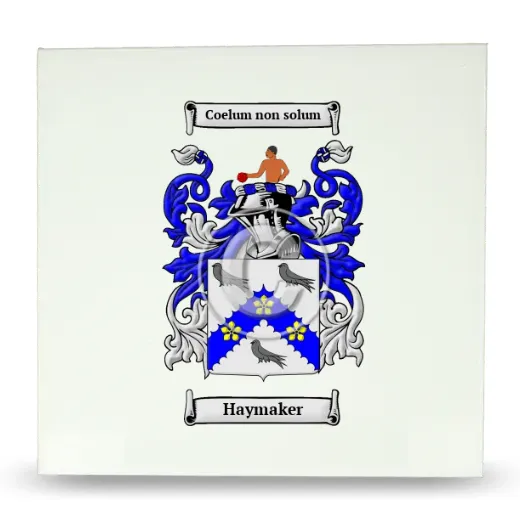 Haymaker Large Ceramic Tile with Coat of Arms