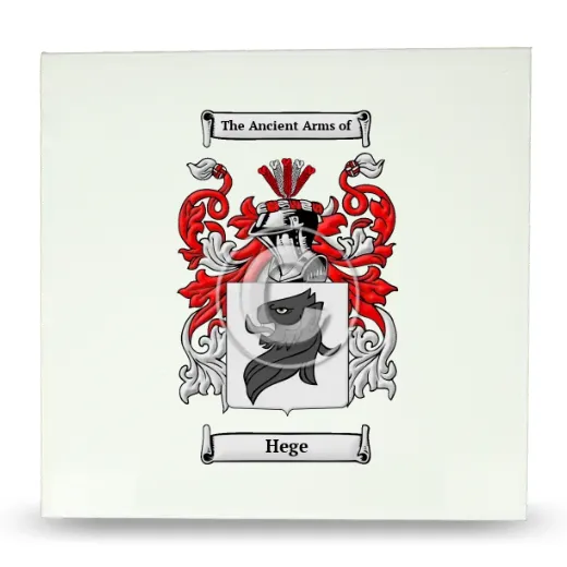 Hege Large Ceramic Tile with Coat of Arms