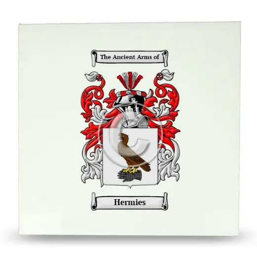 Hermies Large Ceramic Tile with Coat of Arms