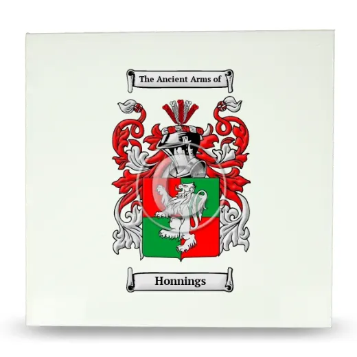 Honnings Large Ceramic Tile with Coat of Arms