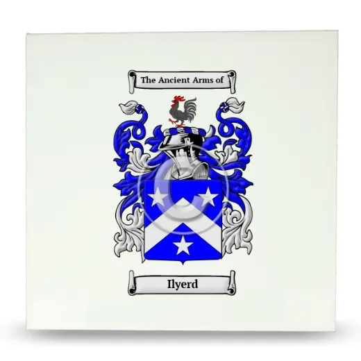 Ilyerd Large Ceramic Tile with Coat of Arms