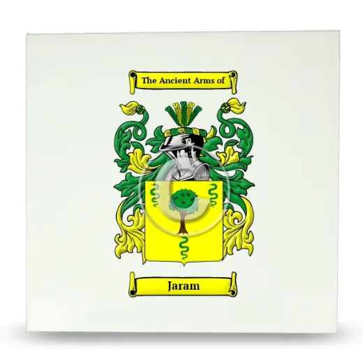 Jaram Large Ceramic Tile with Coat of Arms