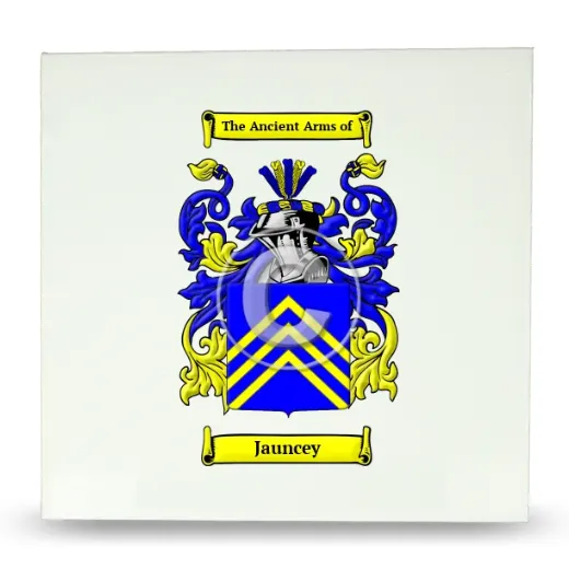Jauncey Large Ceramic Tile with Coat of Arms