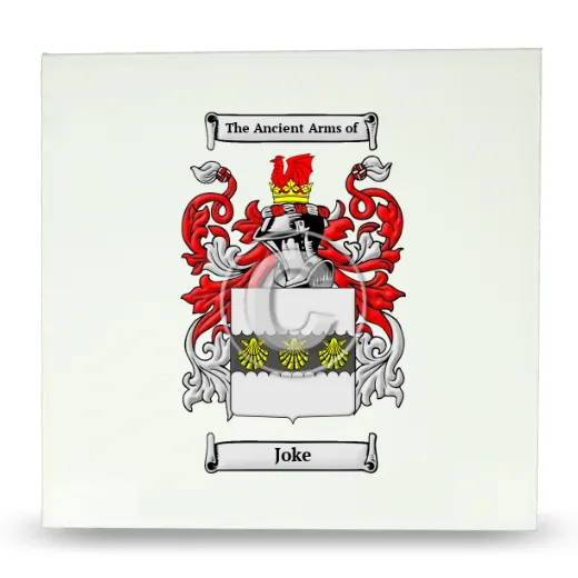 Joke Large Ceramic Tile with Coat of Arms