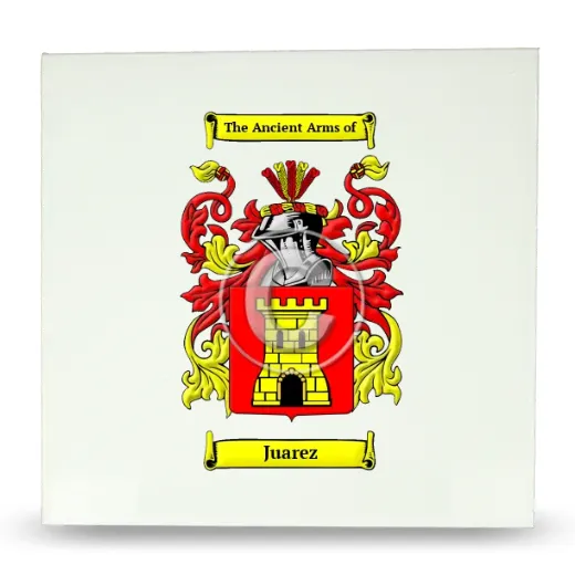 Juarez Large Ceramic Tile with Coat of Arms