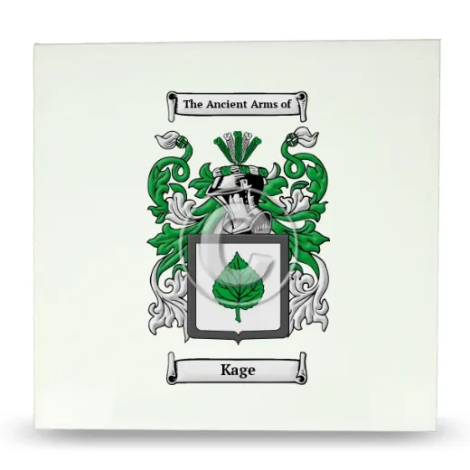 Kage Large Ceramic Tile with Coat of Arms