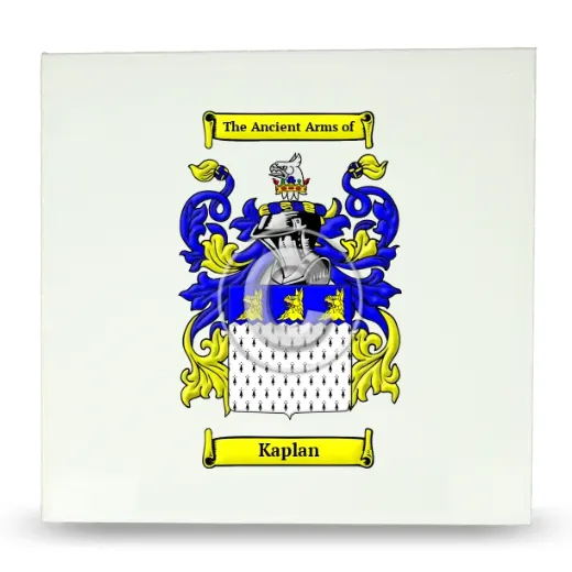 Kaplan Large Ceramic Tile with Coat of Arms