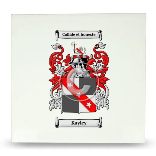 Kayley Large Ceramic Tile with Coat of Arms