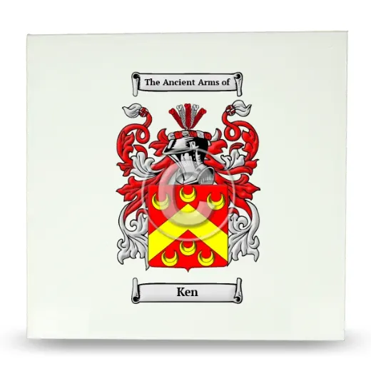 Ken Large Ceramic Tile with Coat of Arms