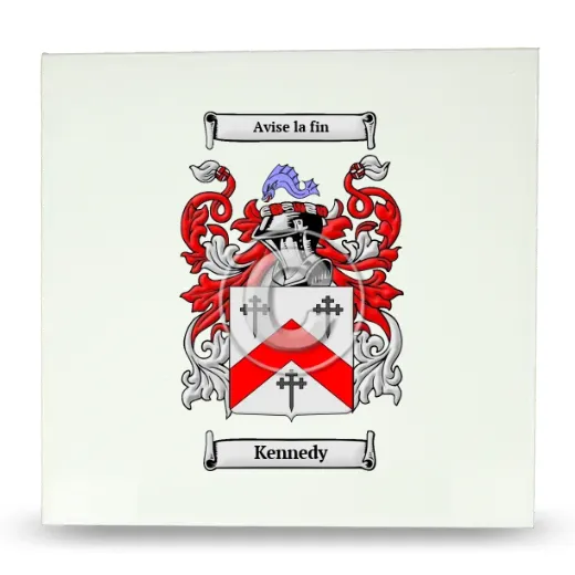 Kennedy Large Ceramic Tile with Coat of Arms