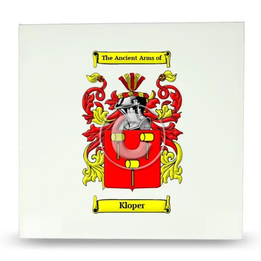 Kloper Large Ceramic Tile with Coat of Arms