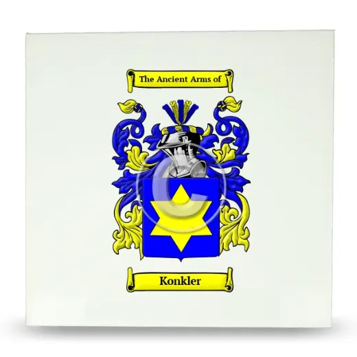 Konkler Large Ceramic Tile with Coat of Arms