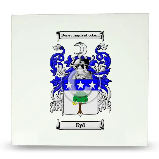Kyd Large Ceramic Tile with Coat of Arms