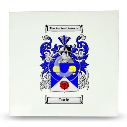 Lüthi Large Ceramic Tile with Coat of Arms