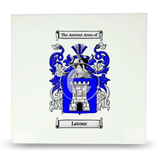 Latour Large Ceramic Tile with Coat of Arms