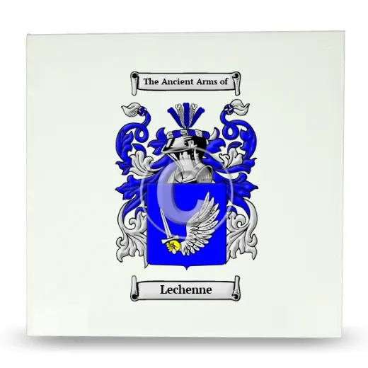 Lechenne Large Ceramic Tile with Coat of Arms