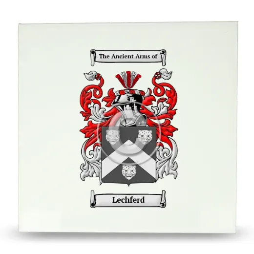 Lechferd Large Ceramic Tile with Coat of Arms