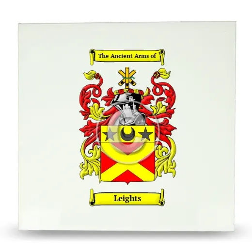Leights Large Ceramic Tile with Coat of Arms