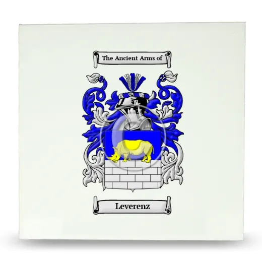 Leverenz Large Ceramic Tile with Coat of Arms