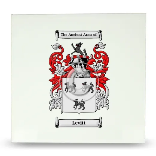 Levitt Large Ceramic Tile with Coat of Arms