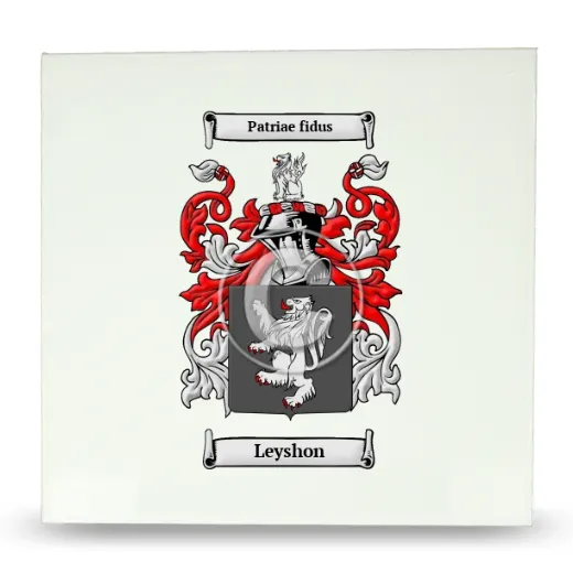 Leyshon Large Ceramic Tile with Coat of Arms