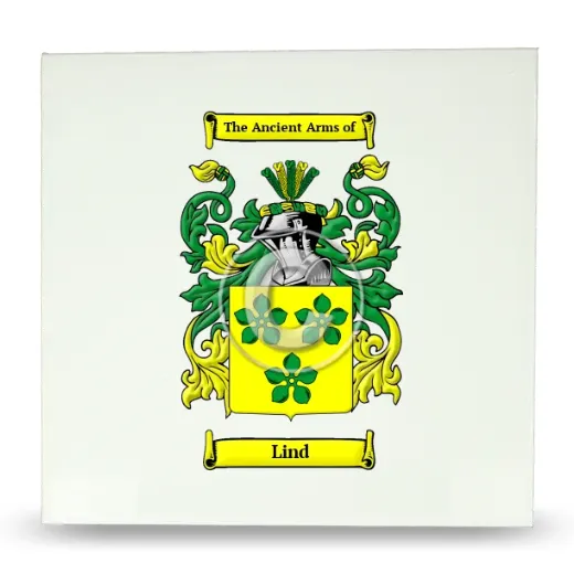 Lind Large Ceramic Tile with Coat of Arms