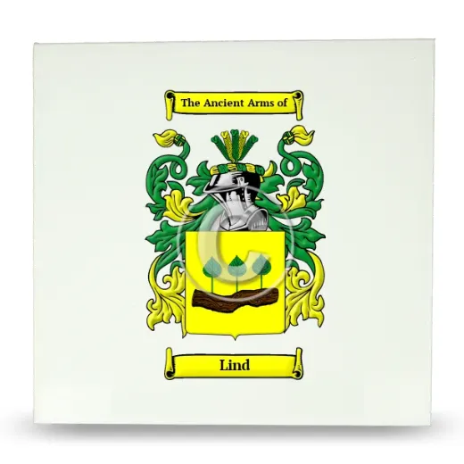 Lind Large Ceramic Tile with Coat of Arms