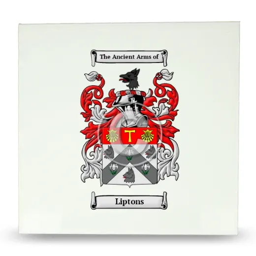Liptons Large Ceramic Tile with Coat of Arms