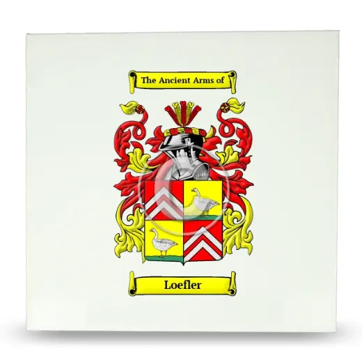 Loefler Large Ceramic Tile with Coat of Arms