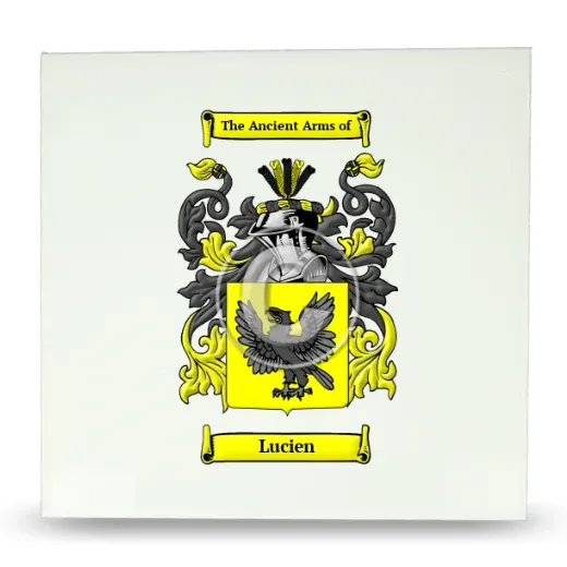 Lucien Large Ceramic Tile with Coat of Arms