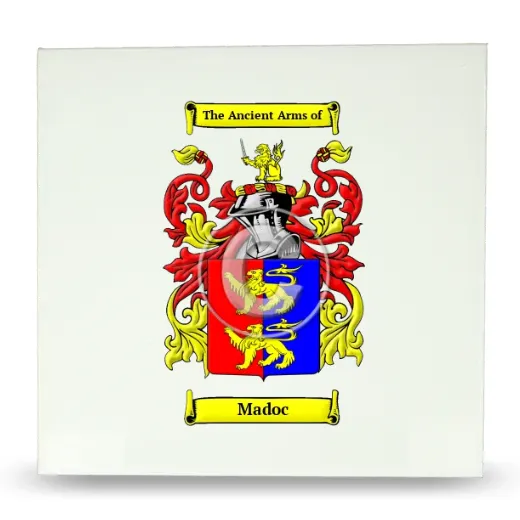 Madoc Large Ceramic Tile with Coat of Arms