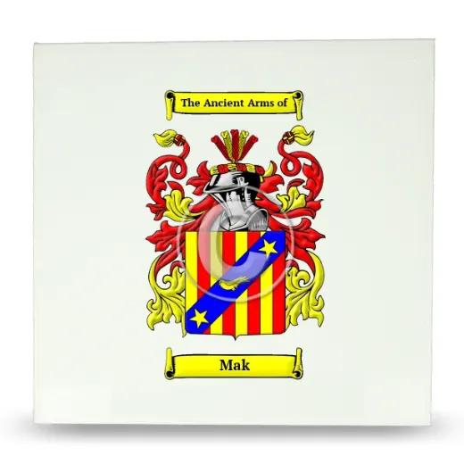 Mak Large Ceramic Tile with Coat of Arms