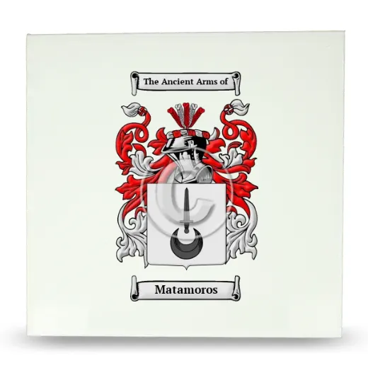 Matamoros Large Ceramic Tile with Coat of Arms