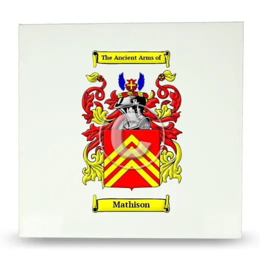 Mathison Large Ceramic Tile with Coat of Arms