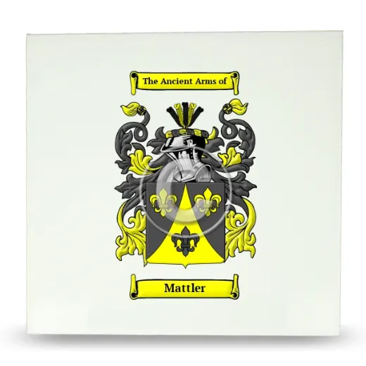 Mattler Large Ceramic Tile with Coat of Arms
