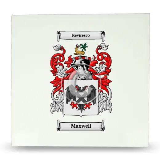 Maxwell Large Ceramic Tile with Coat of Arms