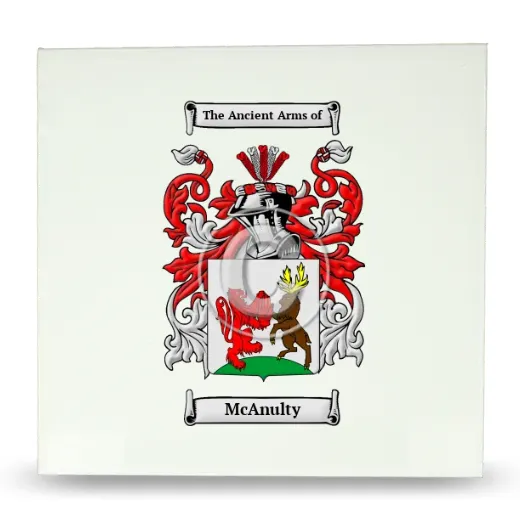 McAnulty Large Ceramic Tile with Coat of Arms