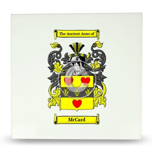 McCard Large Ceramic Tile with Coat of Arms