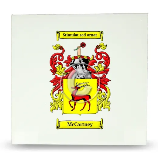 McCartney Large Ceramic Tile with Coat of Arms