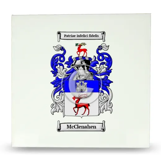McClenahen Large Ceramic Tile with Coat of Arms