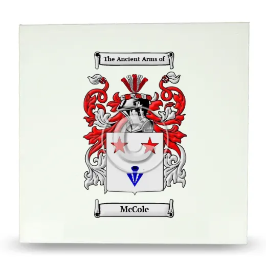 McCole Large Ceramic Tile with Coat of Arms