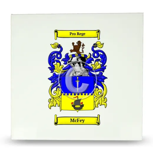 McFey Large Ceramic Tile with Coat of Arms