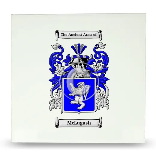 McLugash Large Ceramic Tile with Coat of Arms