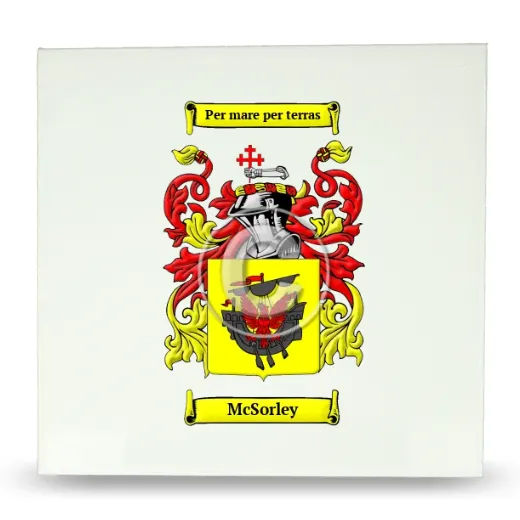 McSorley Large Ceramic Tile with Coat of Arms
