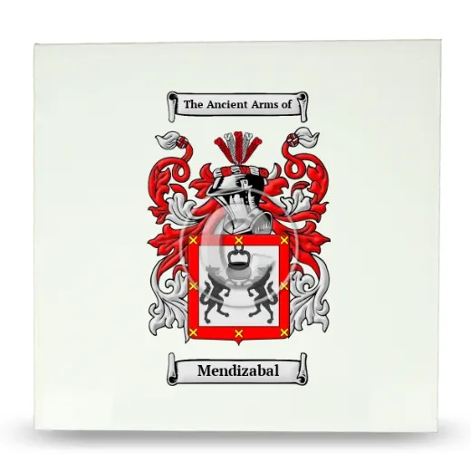 Mendizabal Large Ceramic Tile with Coat of Arms