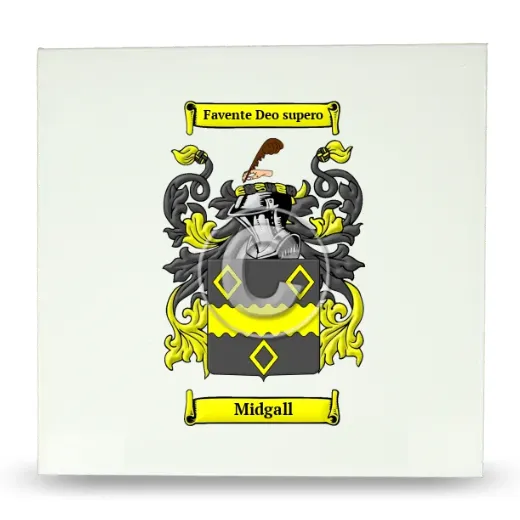 Midgall Large Ceramic Tile with Coat of Arms