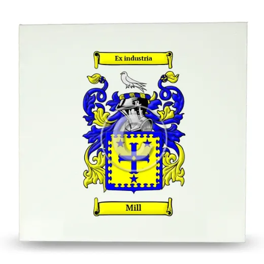 Mill Large Ceramic Tile with Coat of Arms