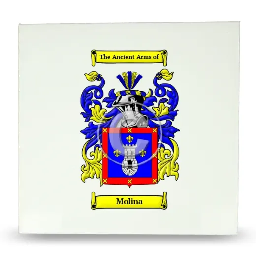 Molina Large Ceramic Tile with Coat of Arms