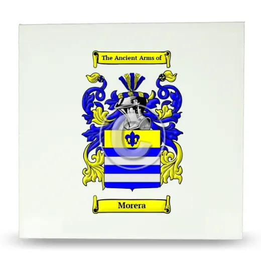 Morera Large Ceramic Tile with Coat of Arms